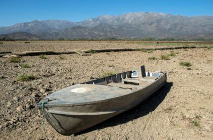 El lago que desaparece en Chile